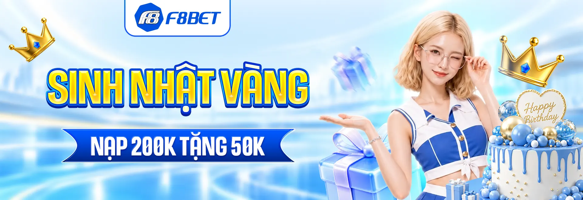 f8bet banner sinh nhật vàng nạp là tặng